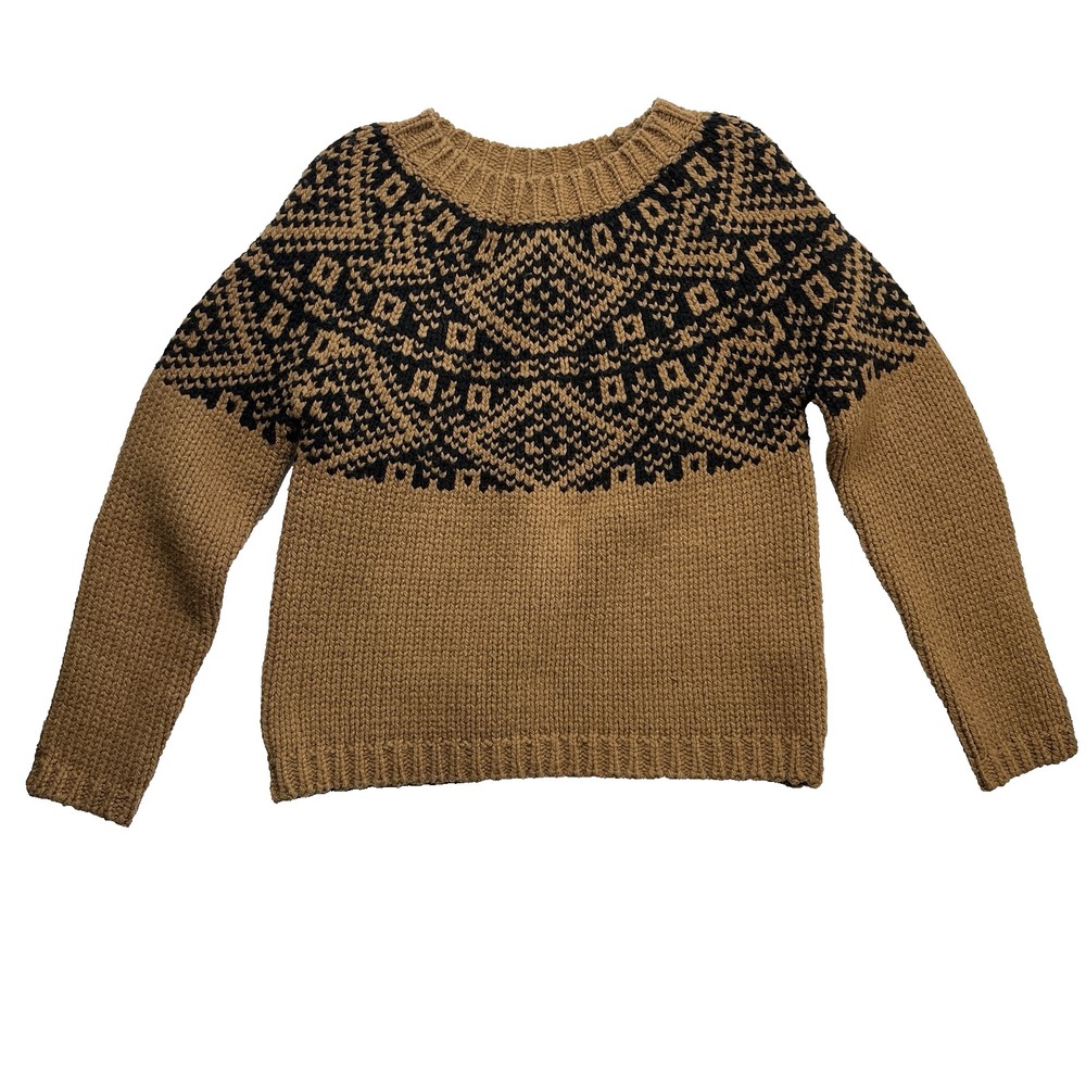 Momoni‎ Women's Knitted Sweater Cardigan Pullover Long Sleeve Yellow SM Italy